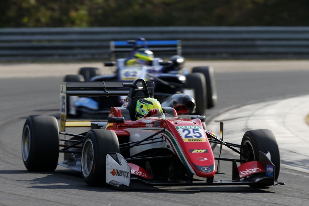 Schumi Jr in azione nell'appuntamento dell'Hungaroring