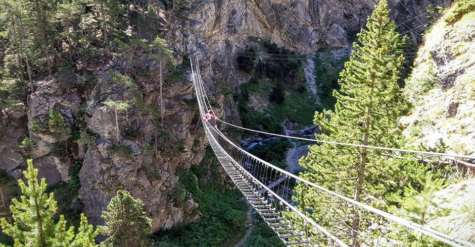 Panorama dal ponte tibetano