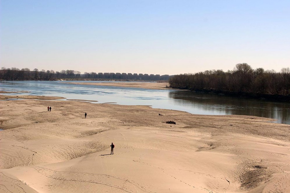 Siccità, il fiume Po ai minimi storici