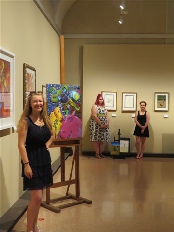 Domenica 25 giugno le opere dei ragazzi sono state esposte accanto ai dipinti scelti e presenti nel museo
