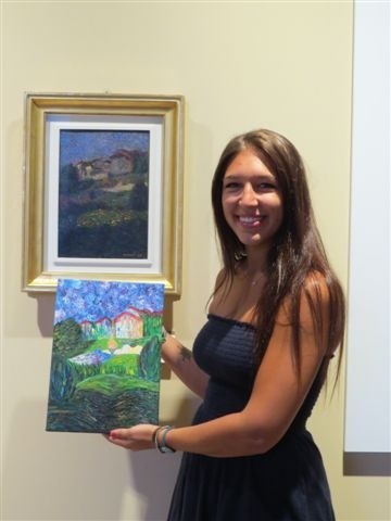 Durante la presentazione gli alunni hanno spiegato la scelta del quadro e le emozioni scaturite durante la realizzazione dello stesso