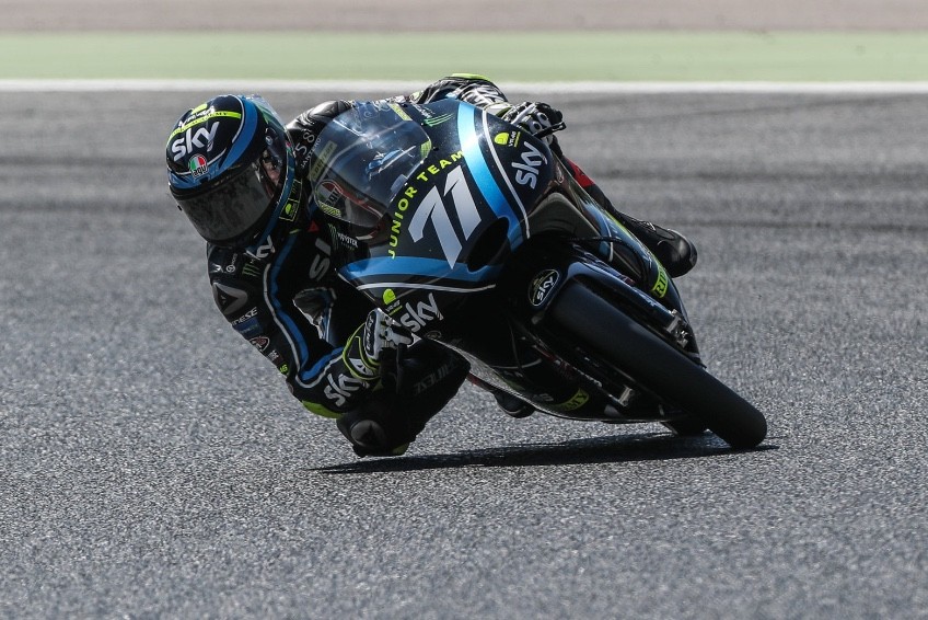 Foggia in pista con la sua moto
