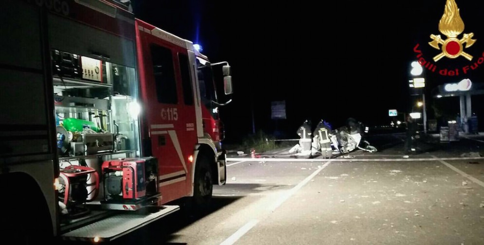 I soccorsi dei vigili del fuoco