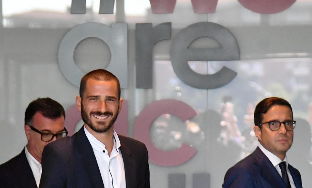 Il difensore del Milan Leonardo Bonucci