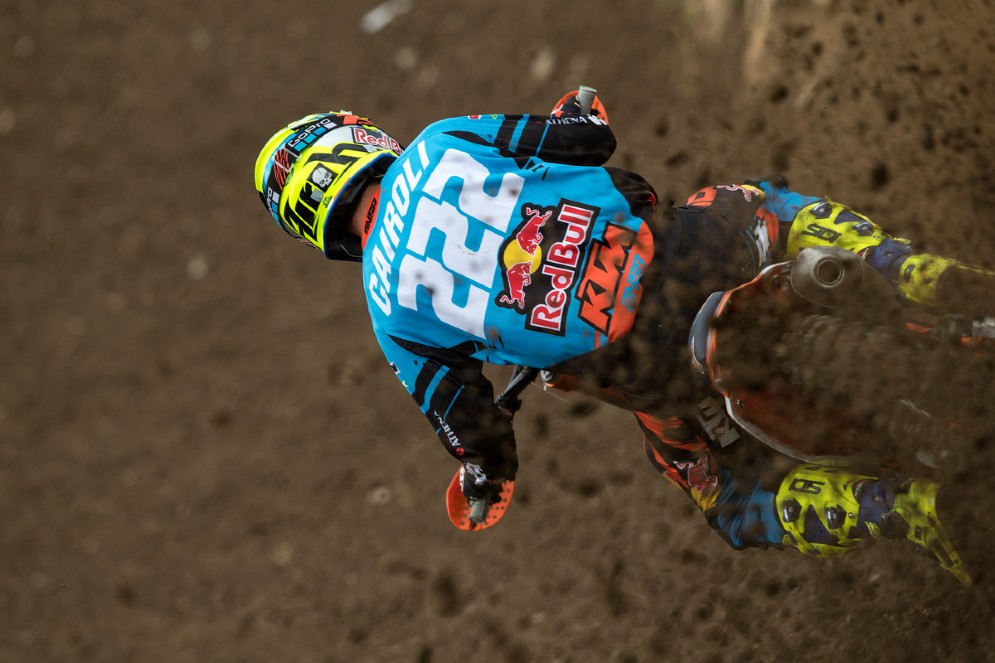 Cairoli in azione in Repubblica Ceca in sella alla sua Ktm