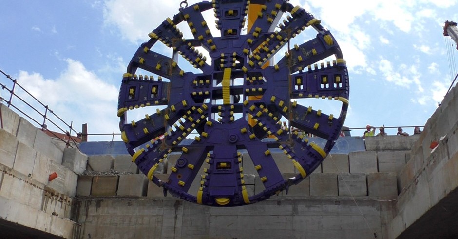 La talpa Masha quando è stata calata per scavare il tunnel
