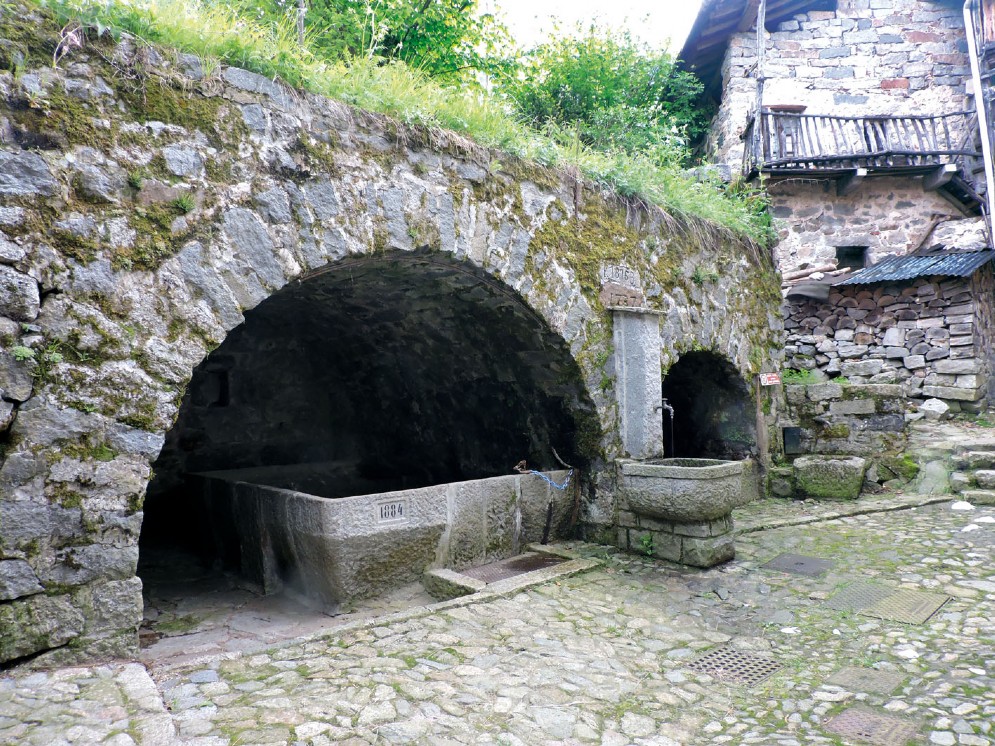 Particolare della borgata. Scatto di G. Valz Blin