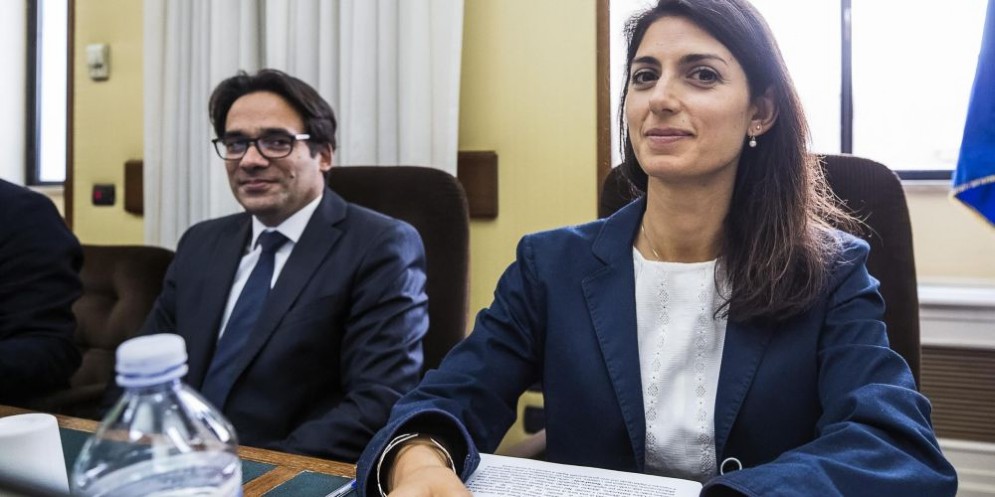 La sindaca di Roma Virginia Raggi