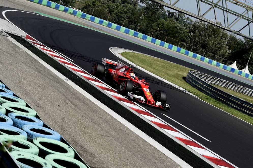 Sebastian Vettel, leader della seconda giornata di test all'Hungaroring
