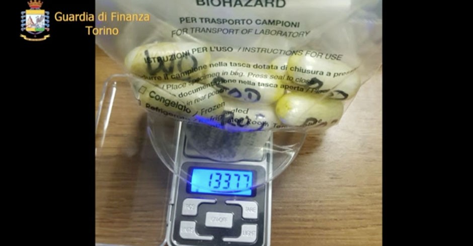 La cocaina recuperata
