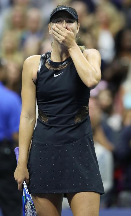 Maria Sharapova in lacrime