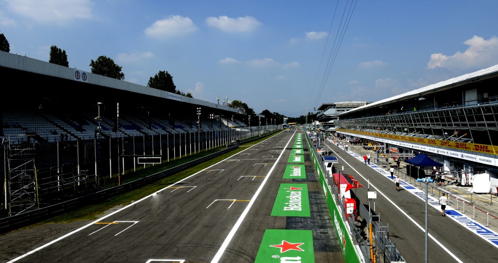 Il rettilineo principale dell'autodromo di Monza