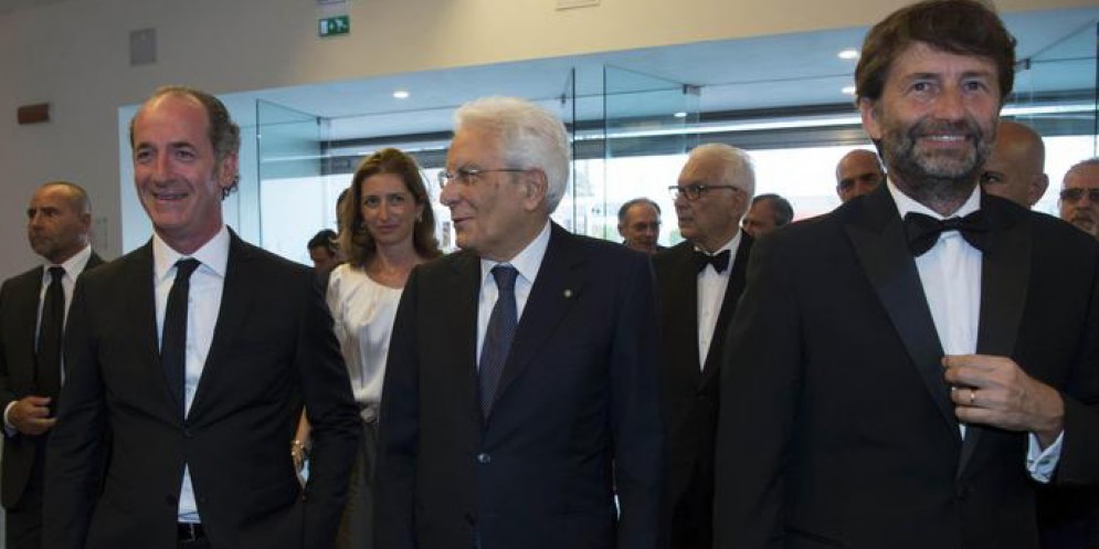 Il presidente Mattarella visita la Biennale