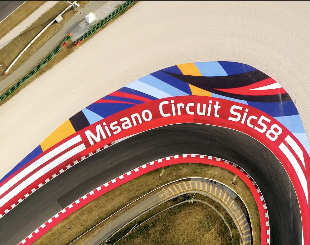 I nuovi colori delle vie di fuga del circuito
