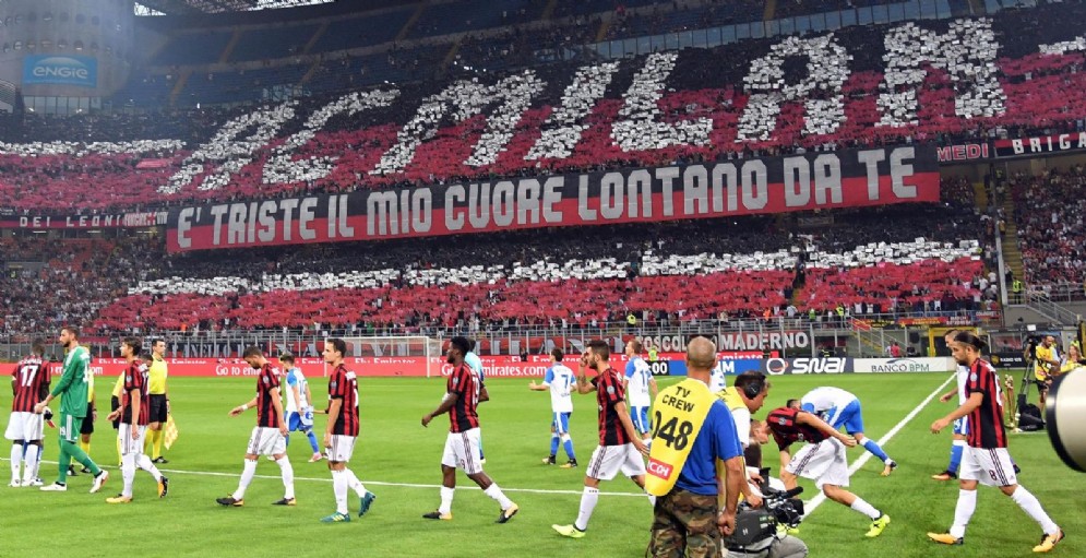 La curva sud del Milan