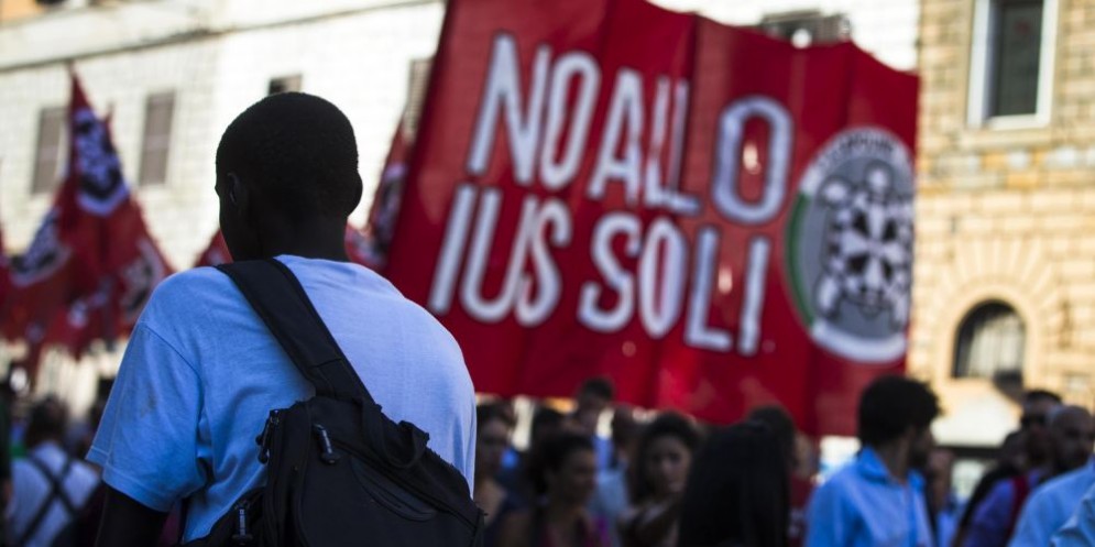 Manifestazione a Roma contro lo ius soli