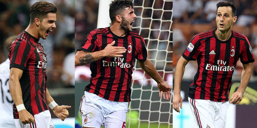 Silva, Cutrone e Kalinic, i tre attaccanti del Milan