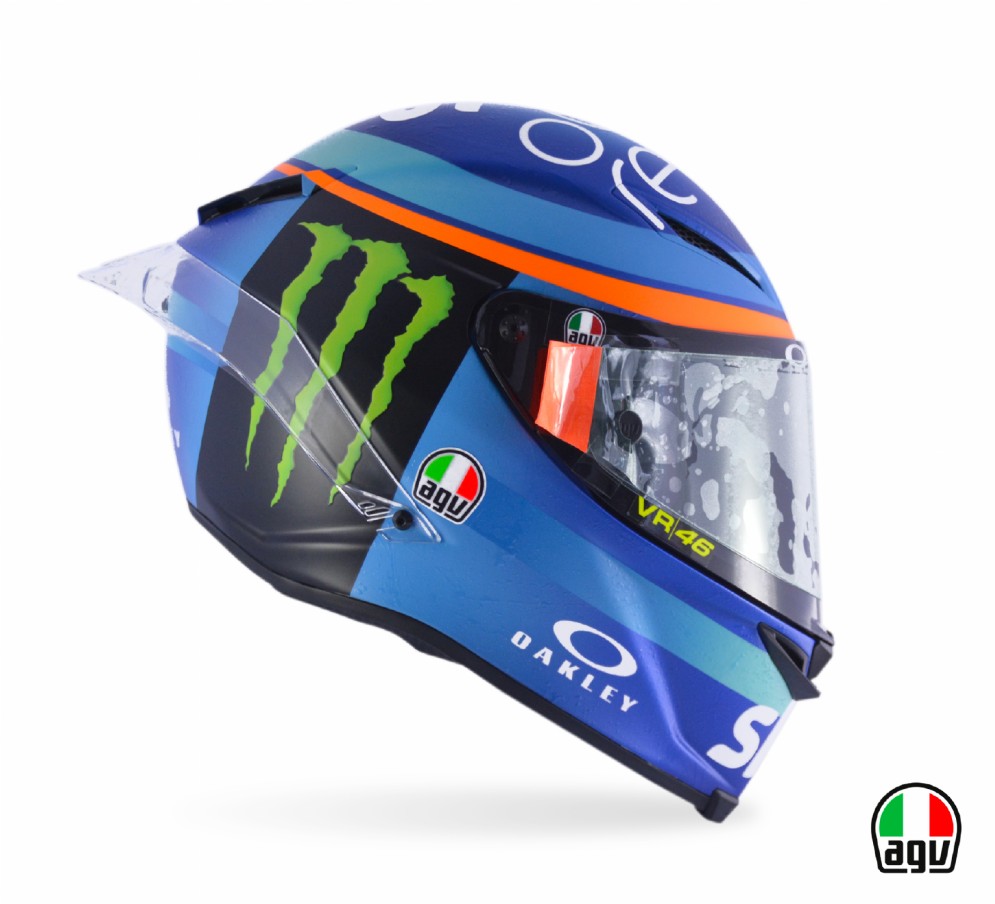 Il casco dei piloti del team Sky Vr46 per la gara di Misano