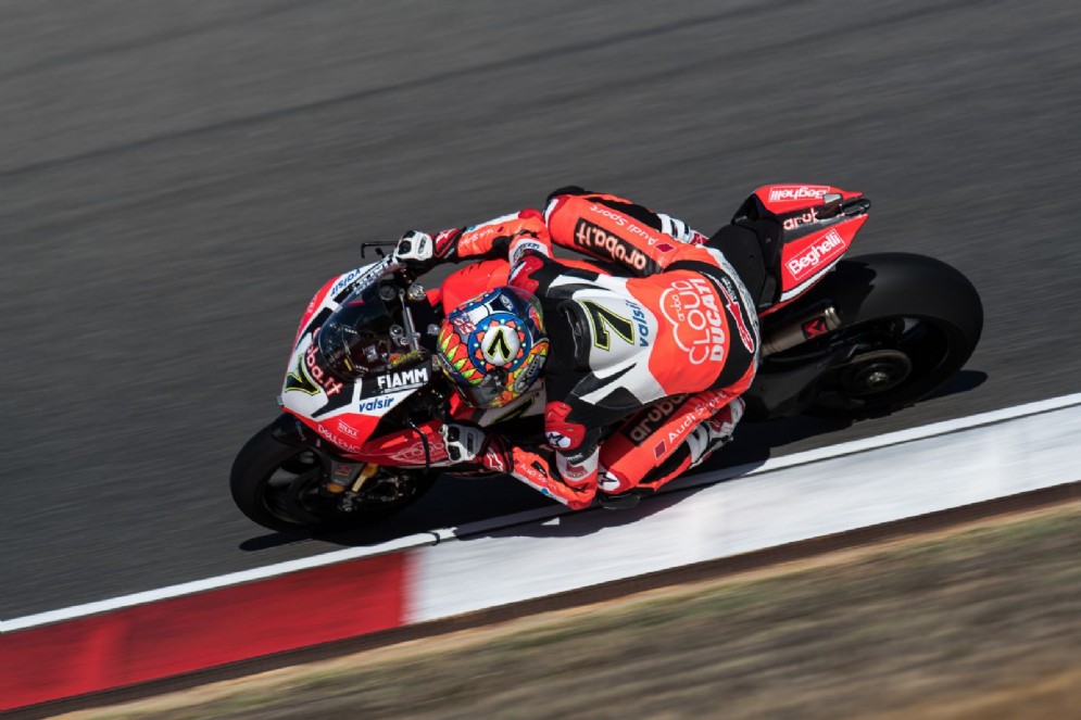 Chaz Davies, terzo nel venerdì portoghese della Superbike