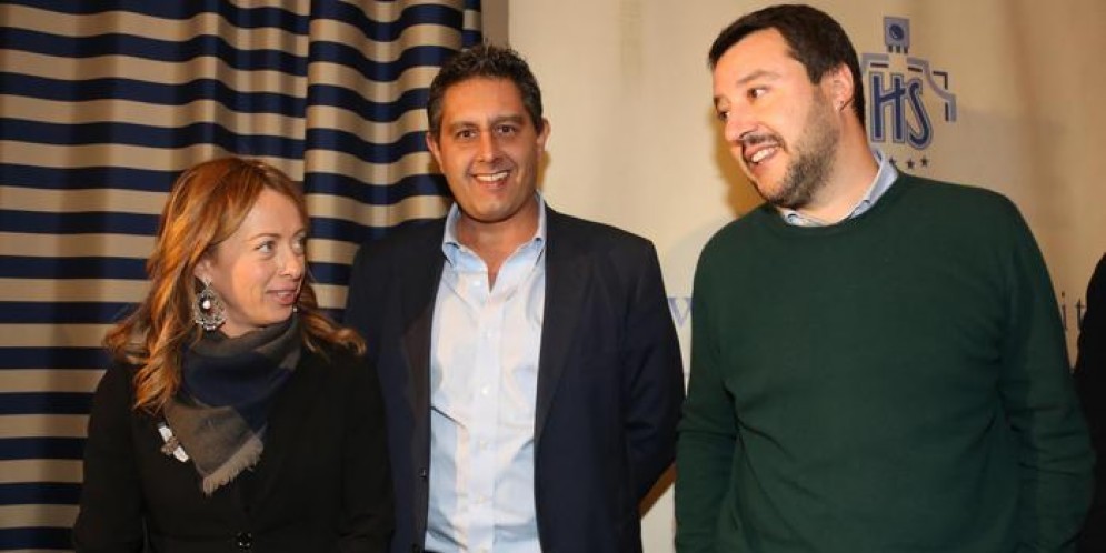 Giorgia Meloni, Giovanni Toti e Matteo Salvini