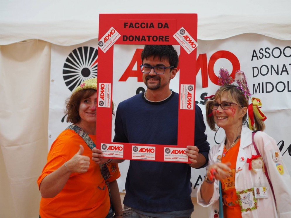 Uno dei 55 iscritti alla registro dei donatori