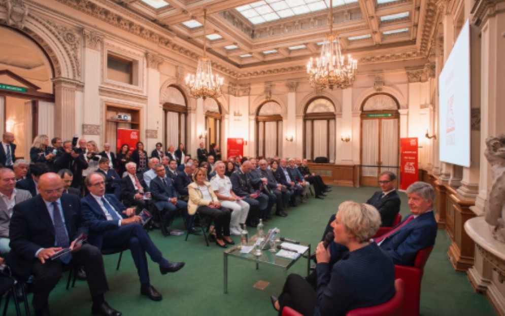 Un momento della conferenza di presentazione dell'evento