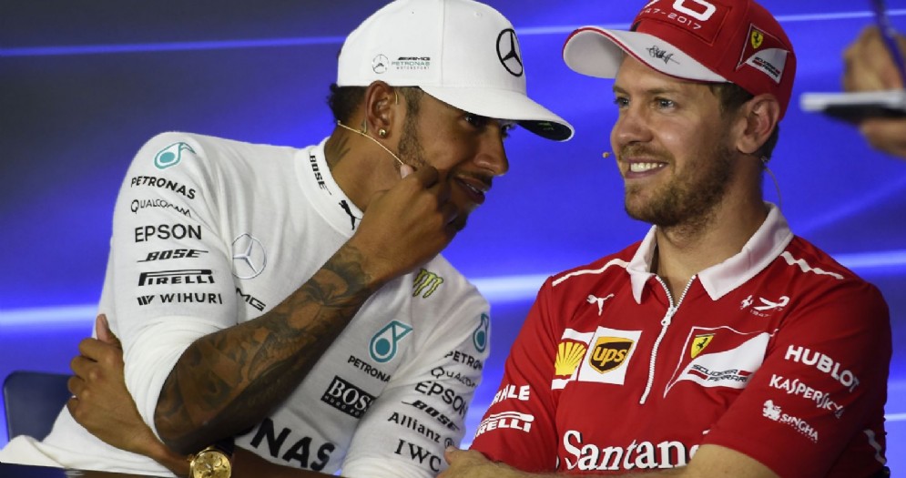 Lewis Hamilton e Sebastian Vettel