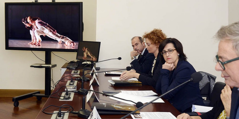 Sara Vito alla presentazione della New Italian Dance Platform