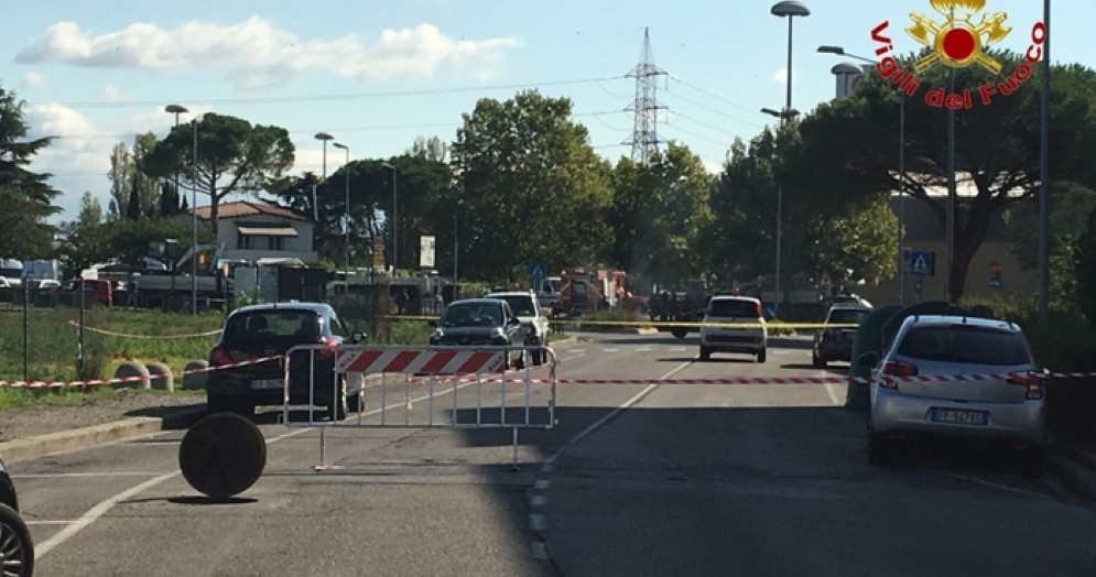 I Vigili del Fuoco al lavoro a Lastra a Signa