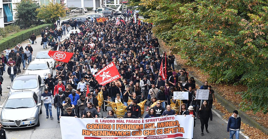 Il corteo anti G7 di sabato