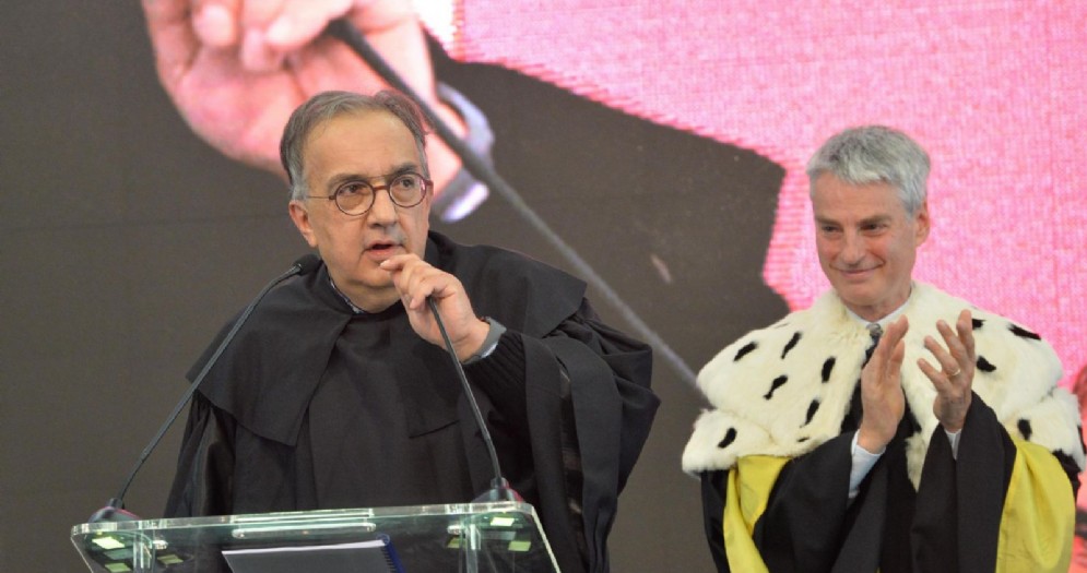 Sergio Marchionne alla consegna della laurea honoris causa a Rovereto