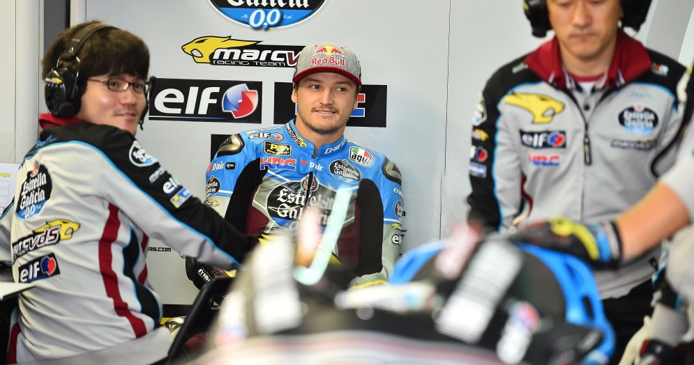 Jack Miller ai box del team Marc Vds Honda