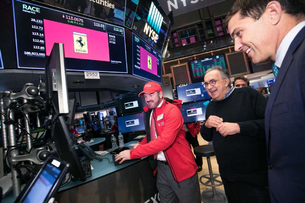 Marchionne ai festeggiamenti per i 70 anni della Ferrari a New York