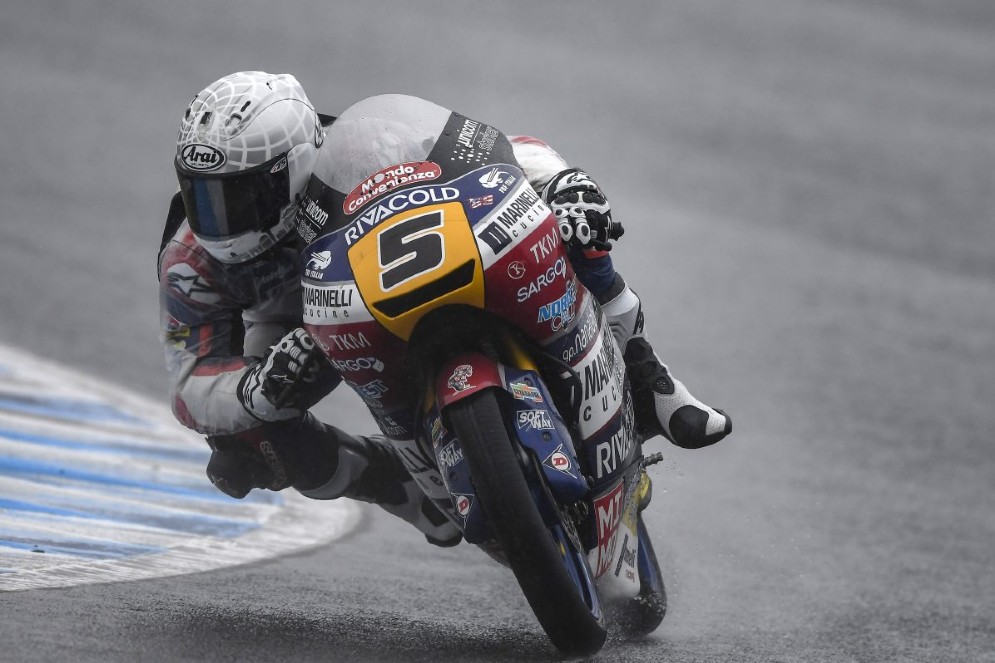 Romano Fenati in pista a Motegi