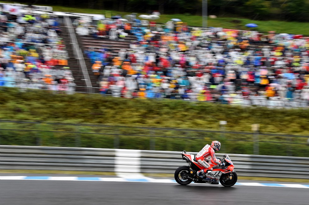 Dovizioso in sella alla Ducati a Motegi