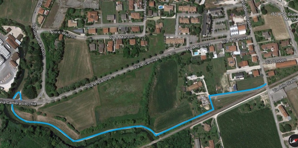 Luci green per la ciclabile Rio Paisa di Sacile