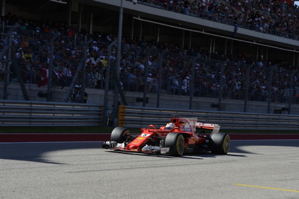 Sebastian Vettel taglia il traguardo secondo ad Austin