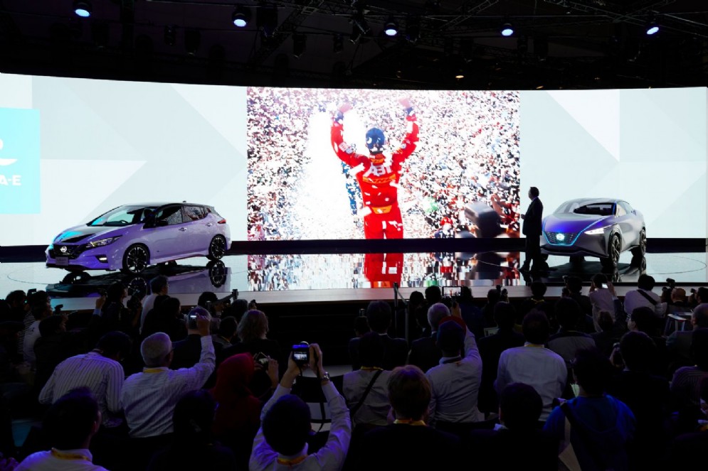 Lo stand Nissan al Motor Show di Tokyo