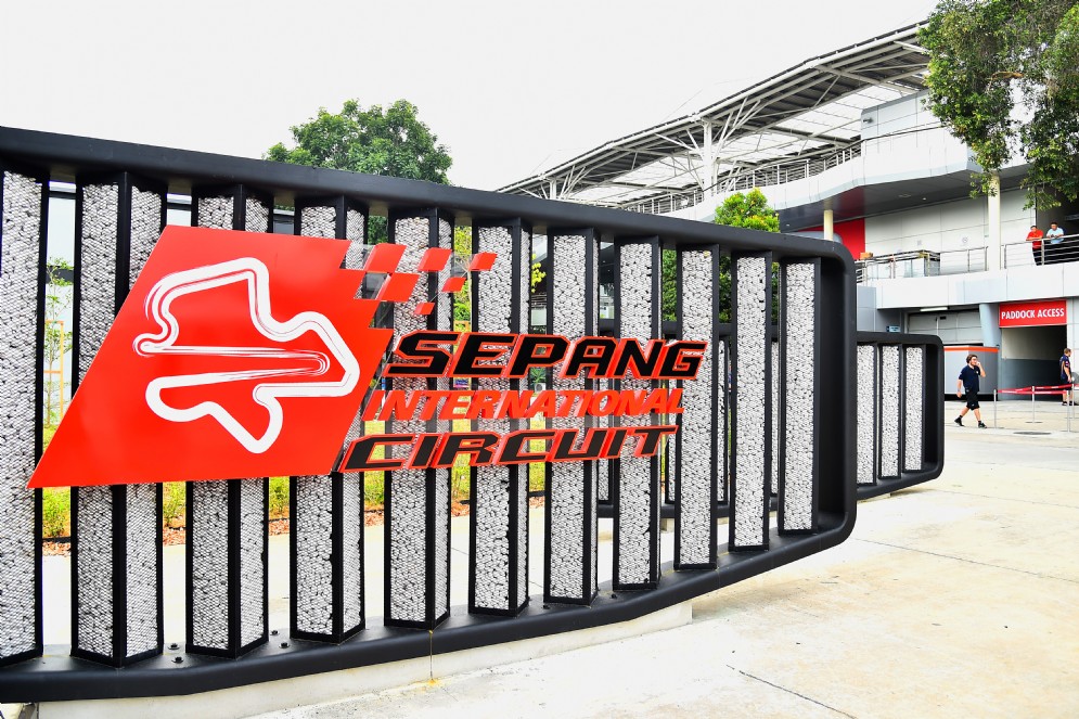 Il cartello del circuito internazionale di Sepang