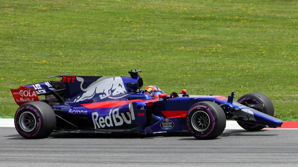 Daniil Kvyat al volante della Toro Rosso