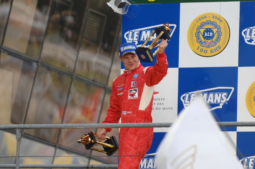 Mika Salo, il commissario minacciato di morte, ai tempi in cui correva per la Ferrari