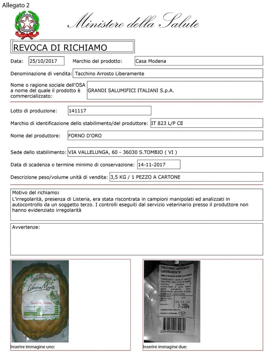 La revoca del richiamo