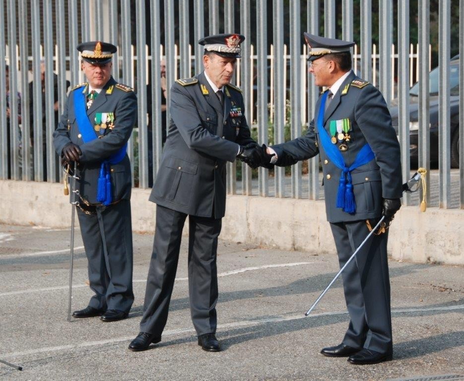 Ugo Raffaele Dallerice (a destra) ed il generale di brigata Giuseppe Grassi