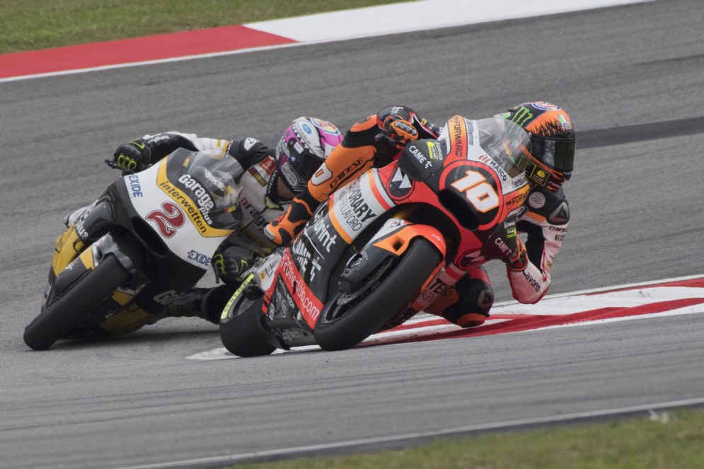 Luca Marini in sella nel venerdì del GP di Malesia