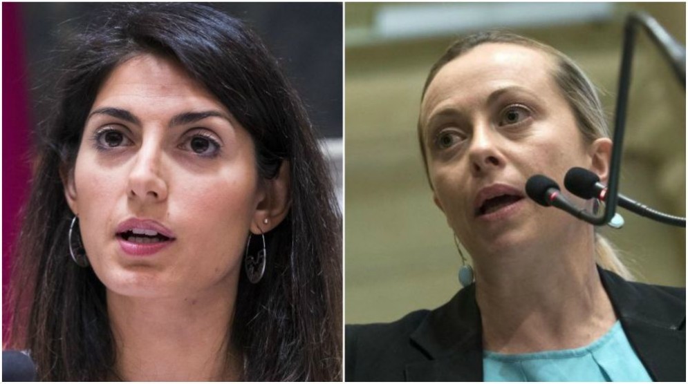 Giorgia Meloni replica a Virginia Raggi sul sequestro della sede della destra capitolina a Colle Oppio