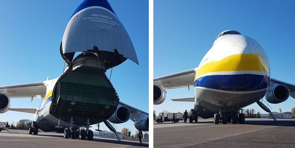 Un 'gigante' in transito per il Trieste Airport
