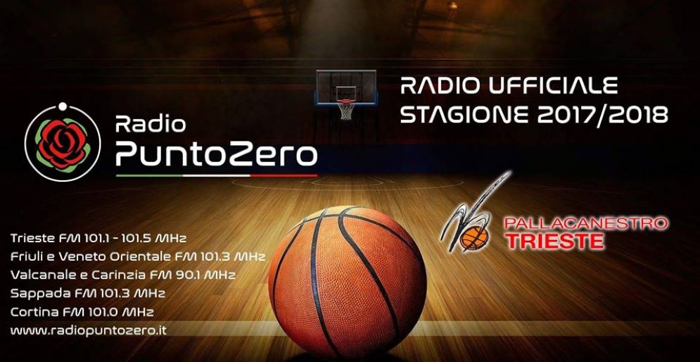 Pallacanestro Trieste sceglie Radio Punto Zero per le dirette radiofoniche