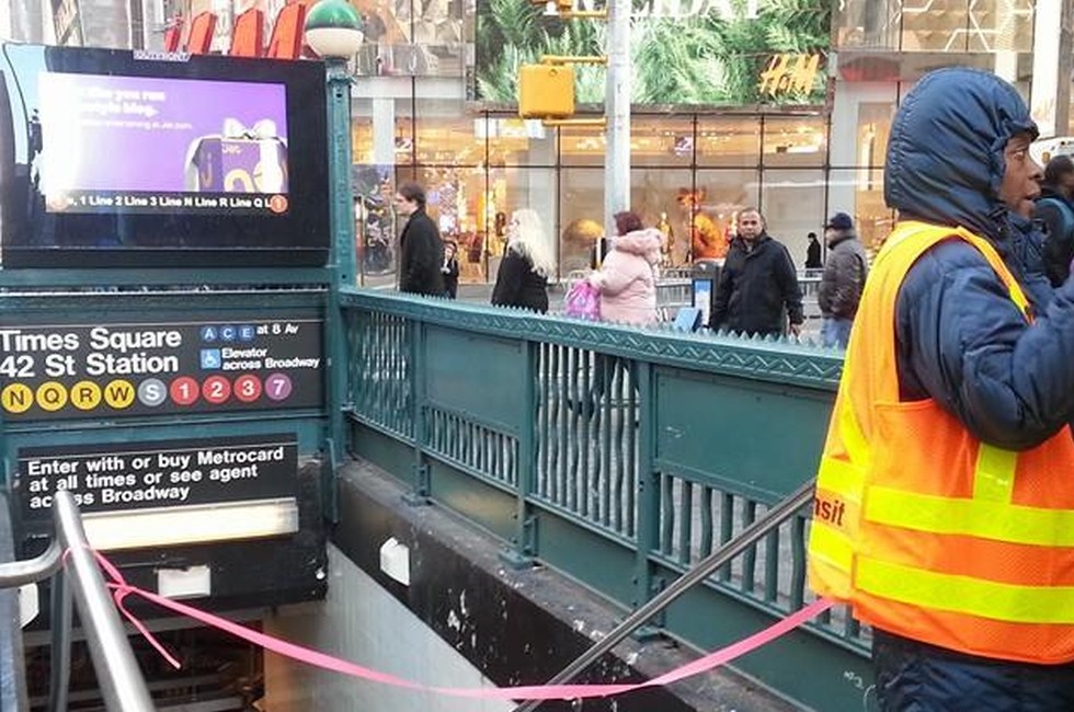 Un'immagine dal luogo dell'attentato, New York City