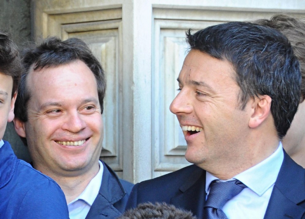 Matteo Renzi con l'amico imprenditore Marco Carrai