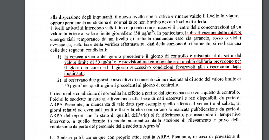 Ordinanza anti inquinamento